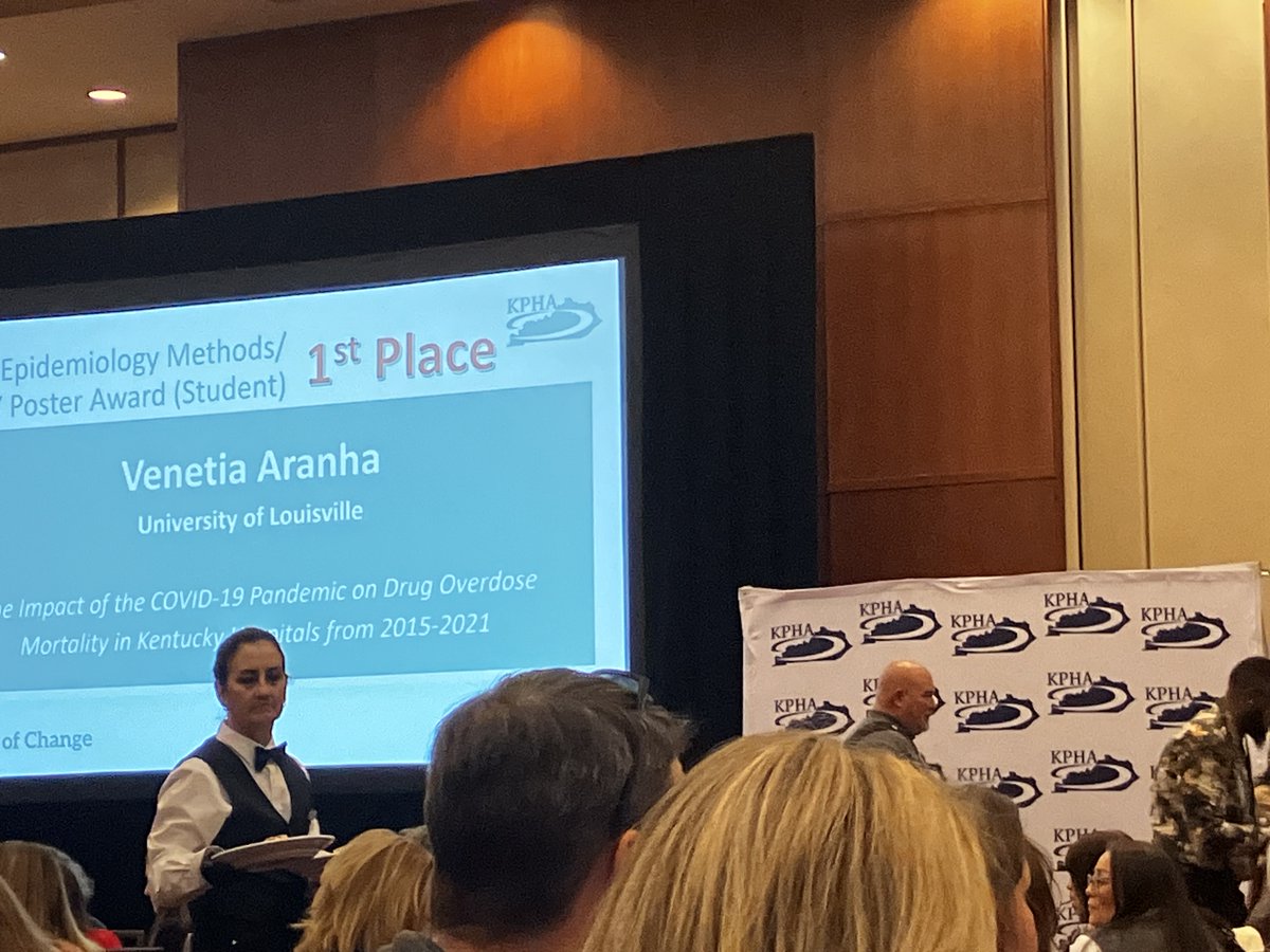 Big congrats to the SPHIS alumni &amp; students honored at #KPHA2025! 🎉

🏆 Haritha Pallam – Outstanding Epidemiologist of the Year

🌟 Angela Graham – Vivian A. Lasley-Bibbs Changemaker Award

🥇 Melody Ucho &amp; Venetia Aranha – 1st Place Student Awards

<a href="/KyPublicHealth/">KPHA</a>