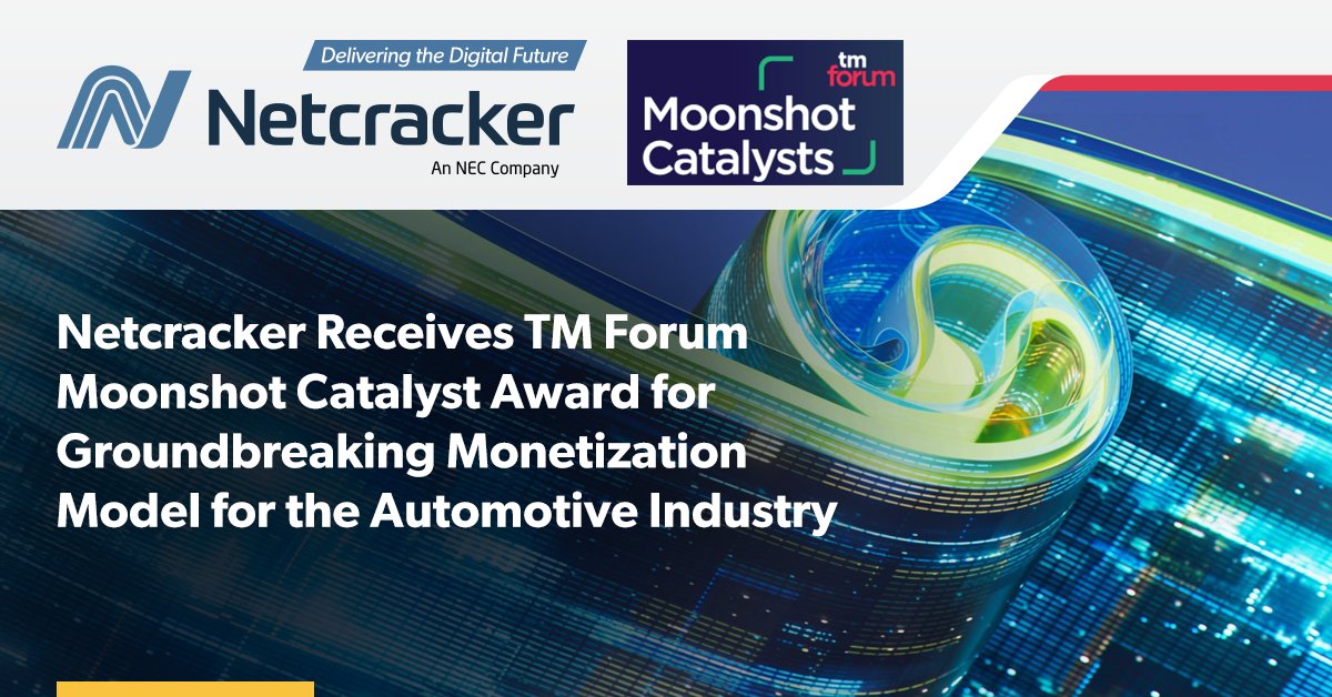 NetcrackerTech's tweet image. Netcracker was recognized by @tmforumorg for its collaboration with partners including @ToyotaMotorCorp, @VodafoneGroup and @NTTDATA on a project to enhance connected vehicle experiences and create new revenue opportunities. netcracker.com/news/press-rel…

#automotive #revenue