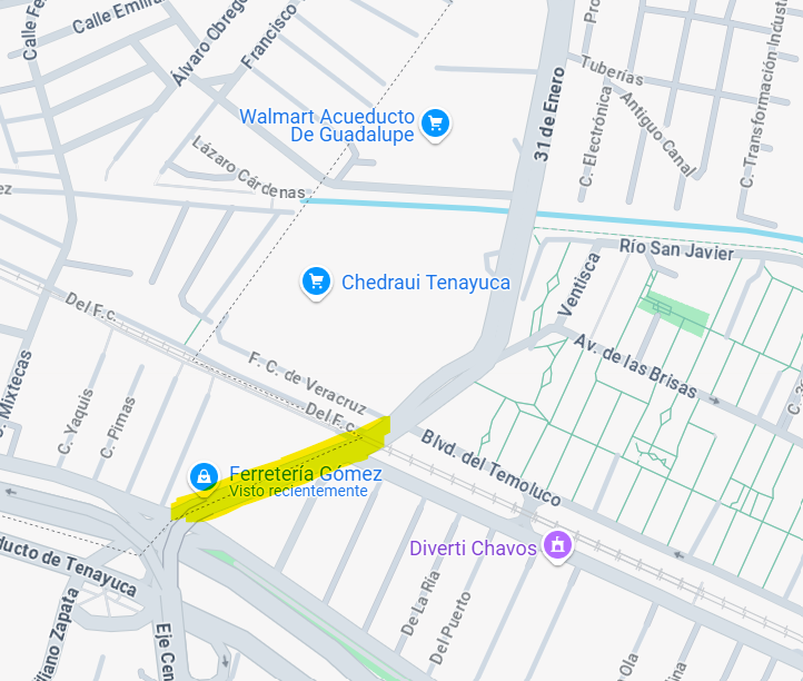 isra023's tweet photo. Hola ! @i_alaniis Tu me puedes ayudar con una denuncia de la calle Ventisca en Tlalnepantla, es imposible transitar debido a los baches, es la parte amarilla de la imagen. Saludos ! https://t.co/qxvnPdRCpy