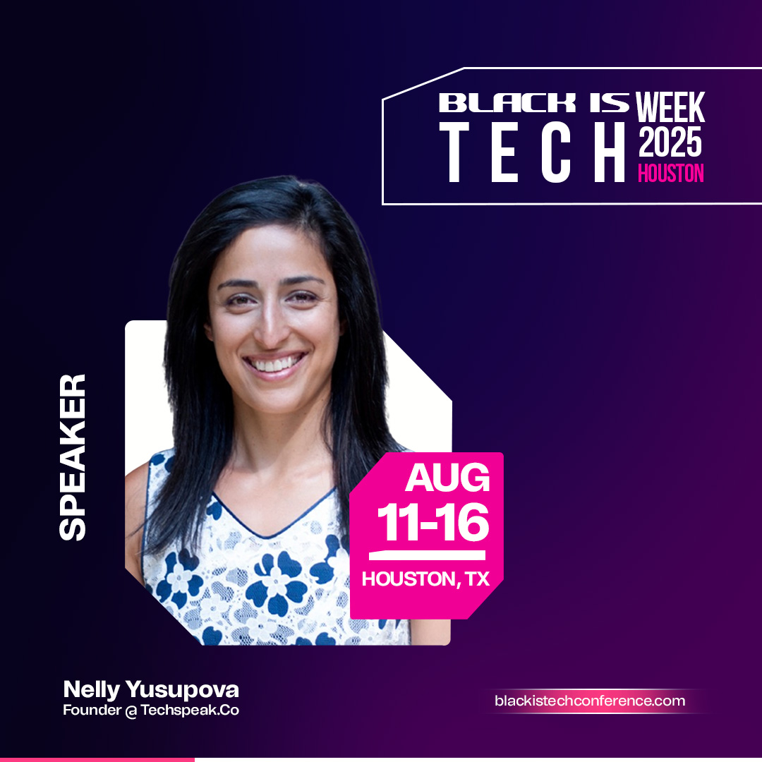 DigitalWoman's tweet image. 🎉 I’m thrilled to be speaking at @blackistech  happening Aug 11–16 in Houston!

💡 I’m leading 2 sessions on AI &amp;amp; startup building ... and I have FREE VIP tickets to give away 👇

#BlackIsTech #TechConference #HoustonTech