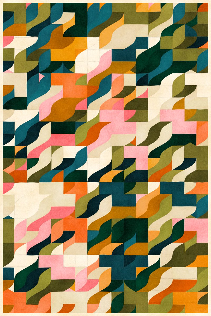 mountvitruvius's tweet image. Trichro-matic #312 recently changed hands.
Love this combination of colour and the subtle shifts in curvature across this output.