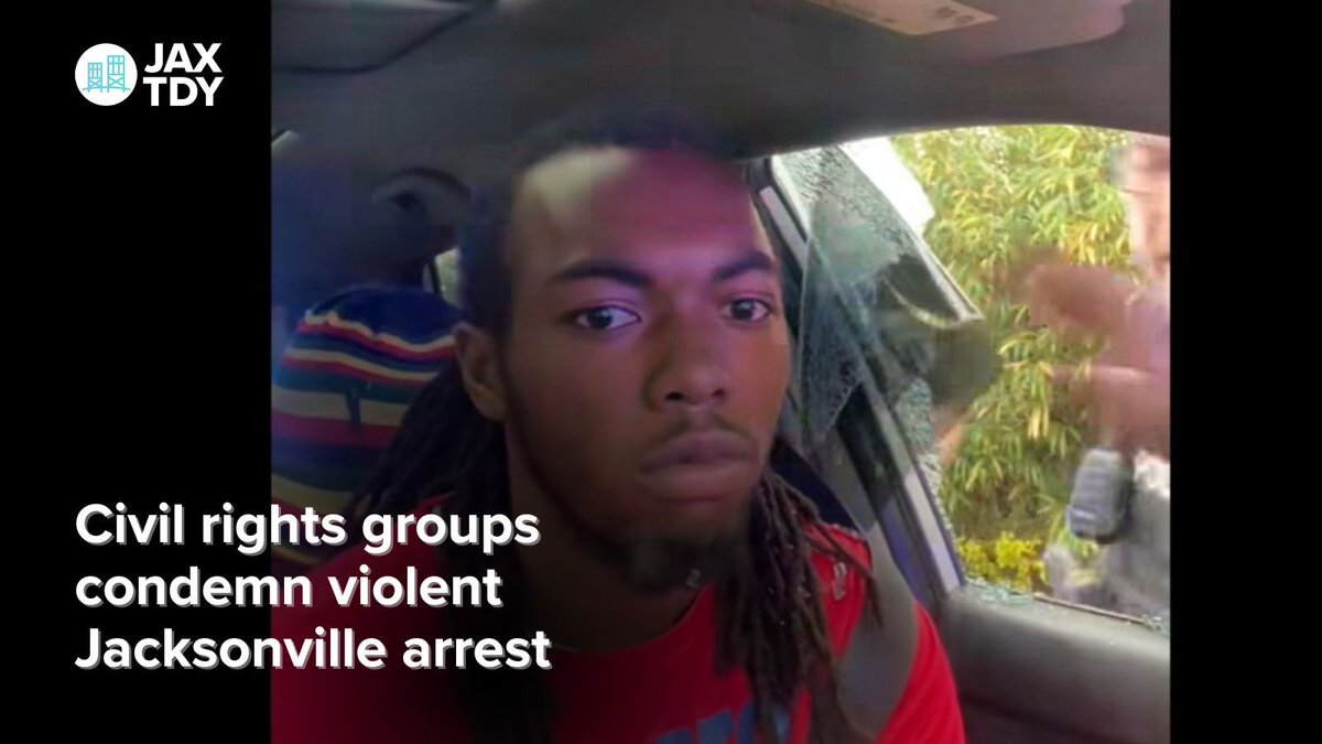 JAXTDY's tweet image. Civil rights groups are condemning a violent Jacksonville arrest. | Jacksonville Today buff.ly/0mX5XWv
