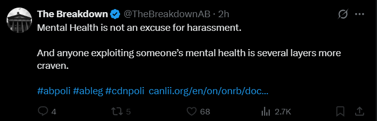 jamesdifiore's tweet image. The only person exploiting someone's mental health is Nathan Pike.
And I haven't harassed anyone. But please, keep adding to the pile my lawyer will use to make you understand how damaging your ongoing posts are to me and my children.
@TheBreakdownAB