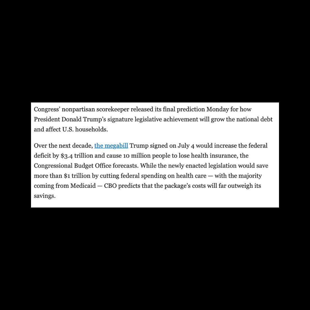 RepMikeLevin's tweet image. There you have it — Trump’s Big Ugly Bill will increase the deficit by $3.4 trillion over the next 10 years. This bill racks up debt and is completely irresponsible, coming from the so-called party of “fiscal responsibility.”