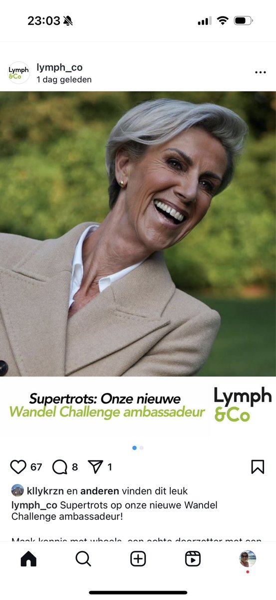 daphne_lange's tweet photo. Reclame.
Is Els ontslagen bij #rivella ?
Zag dat ze gaat wandelen voor #lymphenco @LymphCo
#benbvolliefde https://t.co/jTFysudvvq
