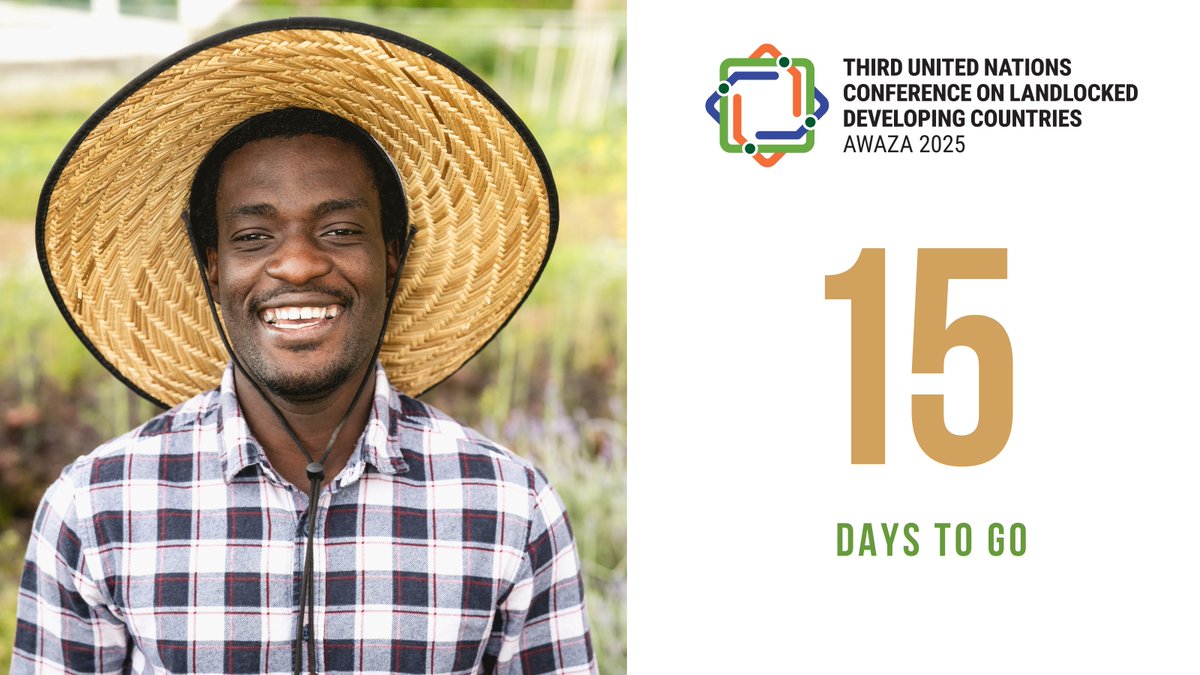 UNOHRLLS's tweet image. Landlocked Developing Countries (LLDCs) hold immense potential and the approaching #LLDC3 Conference in Awaza, Turkmenistan 🇹🇲 will be a once-in-a-decade opportunity to drive #ProgressThroughPartnerships to unlock it!

Stay engaged ➡️  un.org/en/landlocked