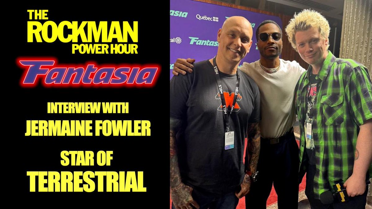 Meet Jermaine Fowler for the new movie "Terrestrial" on the red carpet at <a href="/FantasiaFest/">Fantasia International Film Festival</a>!
Watch: youtu.be/KxYZc3wJ8_I

#terrestrial #fantasia2025 #therockmanpowerhour