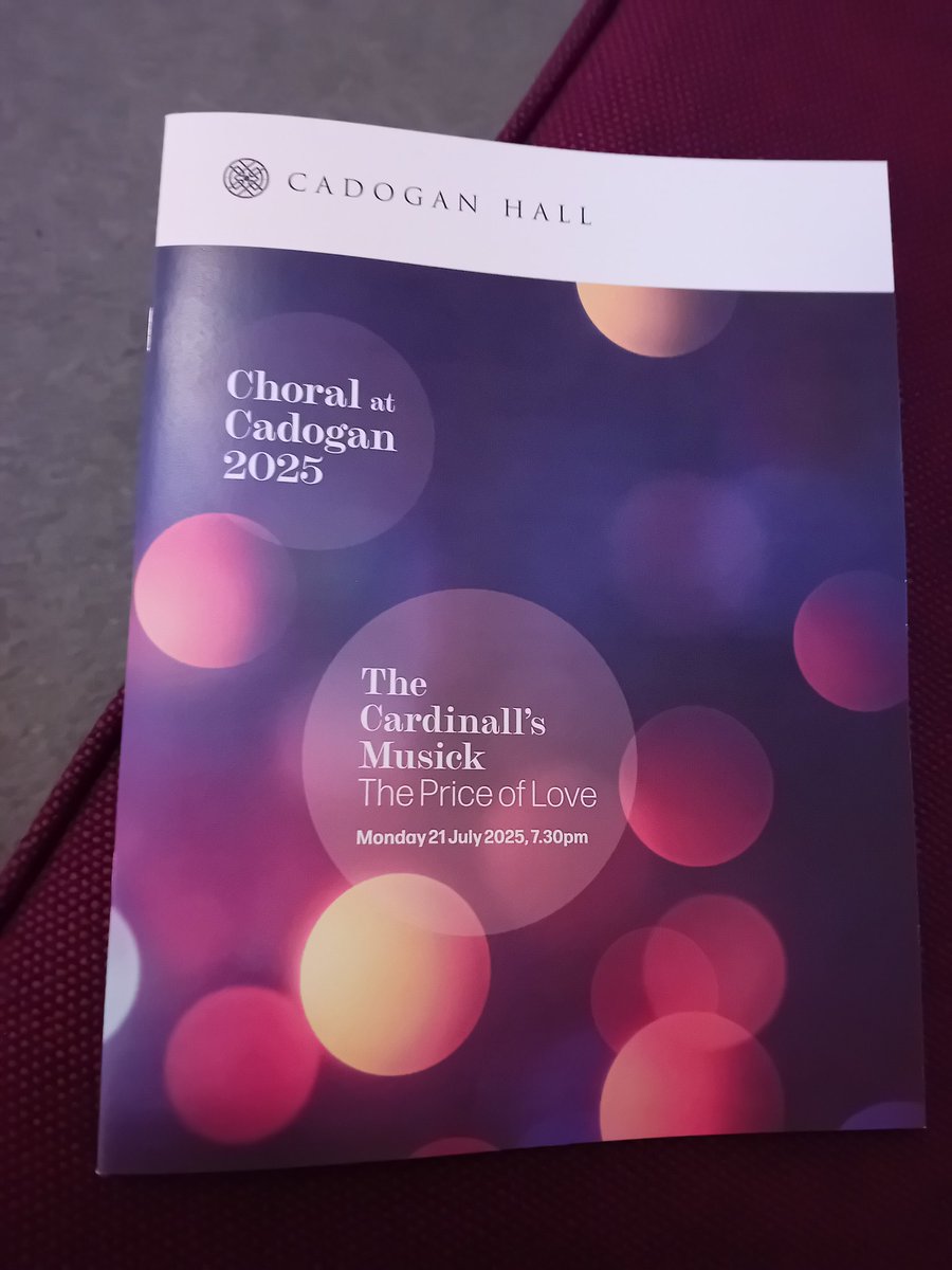 davidmorgan100's tweet image. A Choral evening @cadoganhall with @thecardinalls for me
