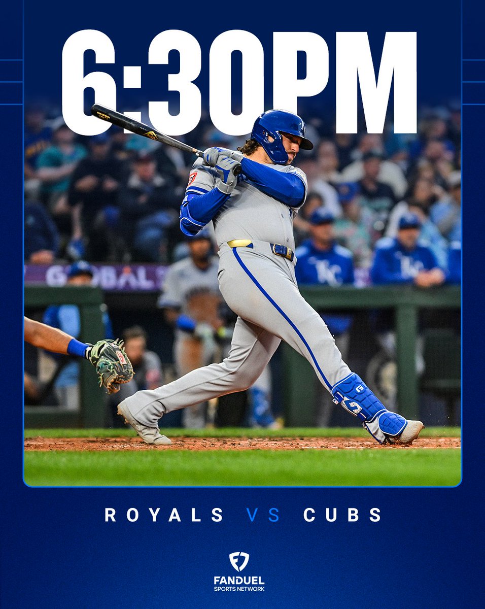 FanDuelSN_KC's tweet image. 📍Wrigley Field

Watch the series opener against the Cubs tonight on FanDuel Sports Network!

#FountainsUp