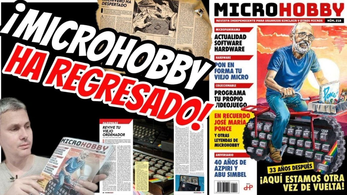 Spectrumerojavi's tweet image. HOY, en ESTRENO a las 22 horas, un esperado regreso. MICROHOBBY regresa en su número 218 y en este vídeo tendréis mis impresiones. 33 años después, en papel, tenemos de vuelta la mítica revista 👉🏼 youtu.be/u5dP94xflWQ?si…
