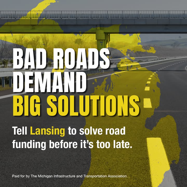 Thousands of Michigan jobs are on the line. Without real road funding solutions, construction workers, small businesses, and local economies will suffer. Urge Michigan State Senators to act now: fixmistate.org/take-action/#/…