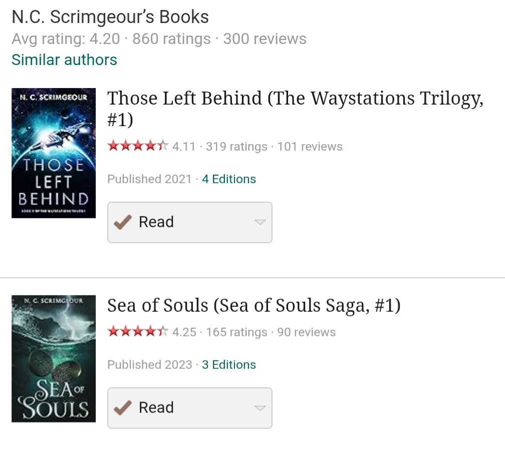 scrimscribes's tweet image. This finally ticked over today! ๐ 300 written reviews is such an amazing thing to see - I can't even express how grateful I am to everybody who has taken the time to leave their thoughts on one of my books. I appreciate each and every one of you! ๐ค