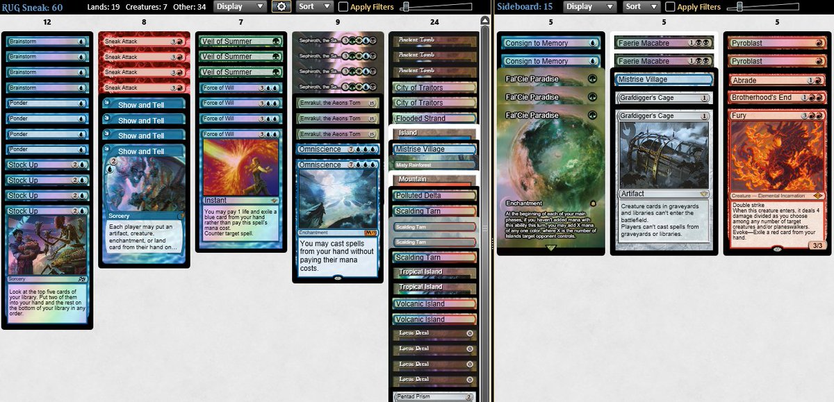 JPA93mtg's tweet image. First League testing RUG Sneak & Show, 5-0 trophy.
KarnForge WLW
KarnForge WW
R Storm WW
UB Tempo WW
8Cast WLW
