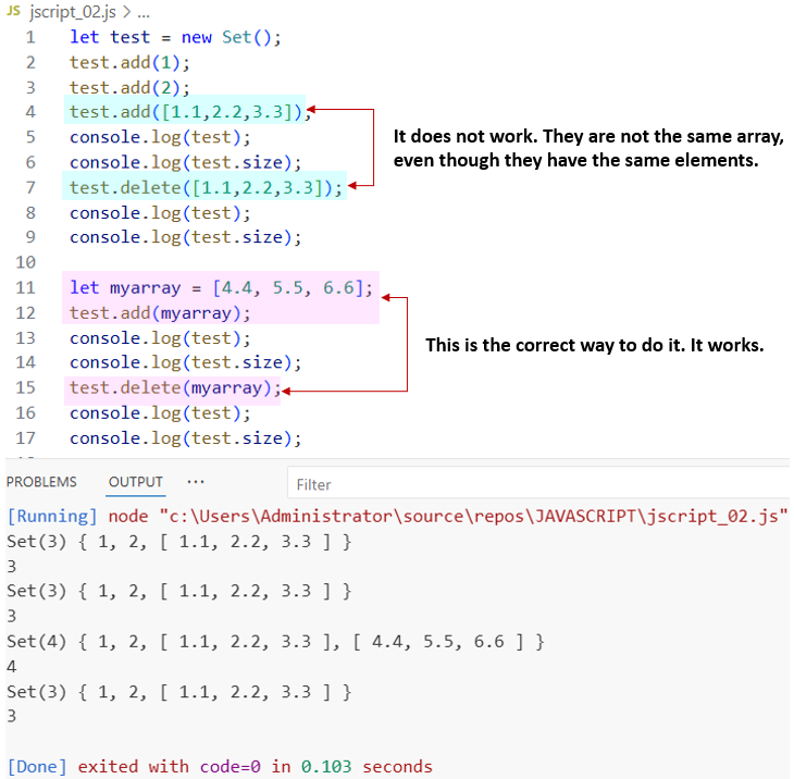ale_sp_brazil's tweet image. Recently I've seen a PoC trying to exploit V8 and, in the middle of the code, there was a simple mistake: the author was trying to delete a previously added array element into a Set, and later the apparently same array element would be deleted, but using a wrong approach. Of…