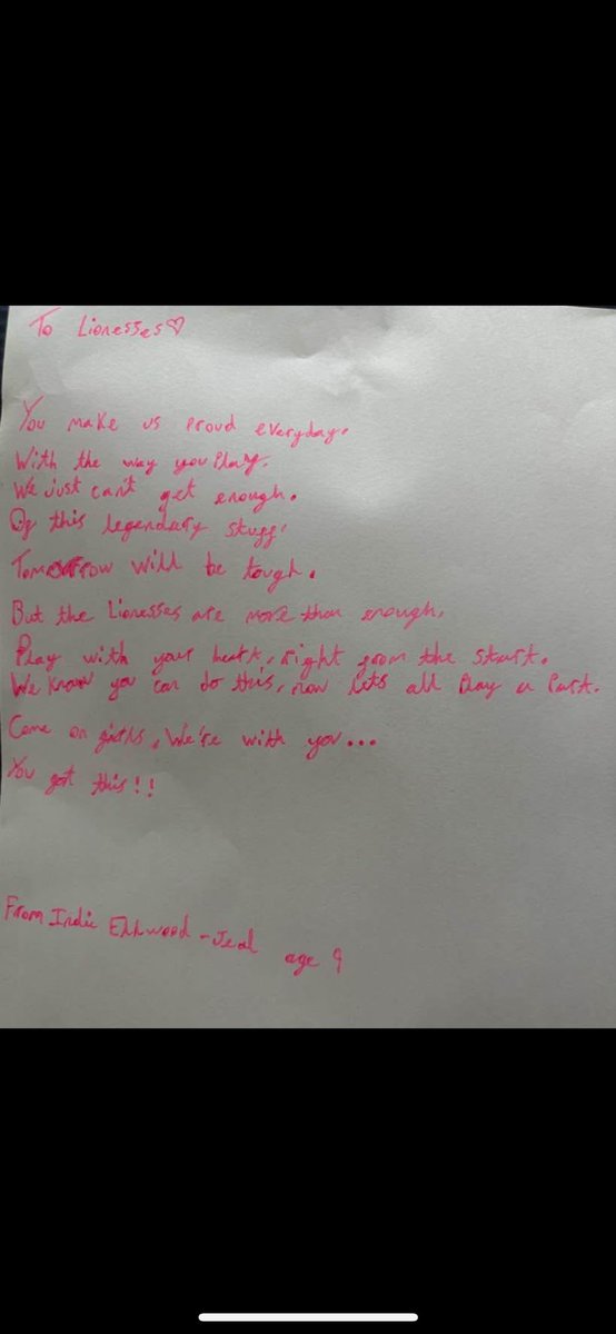 Peterborough School Games &Barclays Girls Football (@peterboroughsgo) on Twitter photo Come on England! Look at this amazing poem… #Lionesses #BarclaysWSL #madeforthisgame <a href="/BarclaysFooty/">Barclays Football</a> <a href="/WomensEuroBuzz/">UEFA Women’s EURO 2025 Central</a> Come on England! Look at this amazing poem… #Lionesses #BarclaysWSL #madeforthisgame <a href="/BarclaysFooty/">Barclays Football</a> <a href="/WomensEuroBuzz/">UEFA Women’s EURO 2025 Central</a>