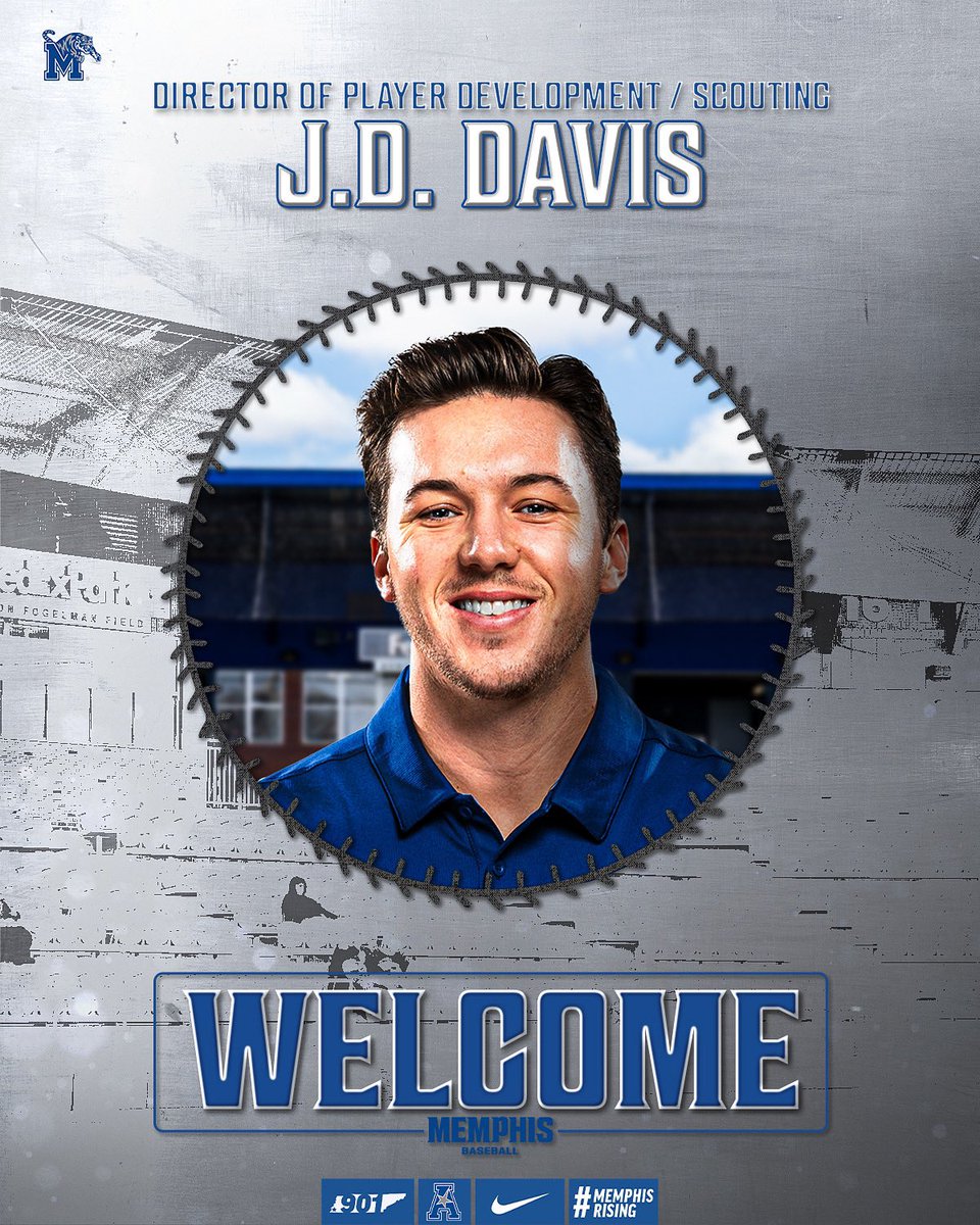 MemphisBaseball's tweet image. Rounding out the staff ✅
Welcome to the 901, J.D. !
📰 gotigersgo.me/411S46F
#GoTigersGo | #MemphisRising