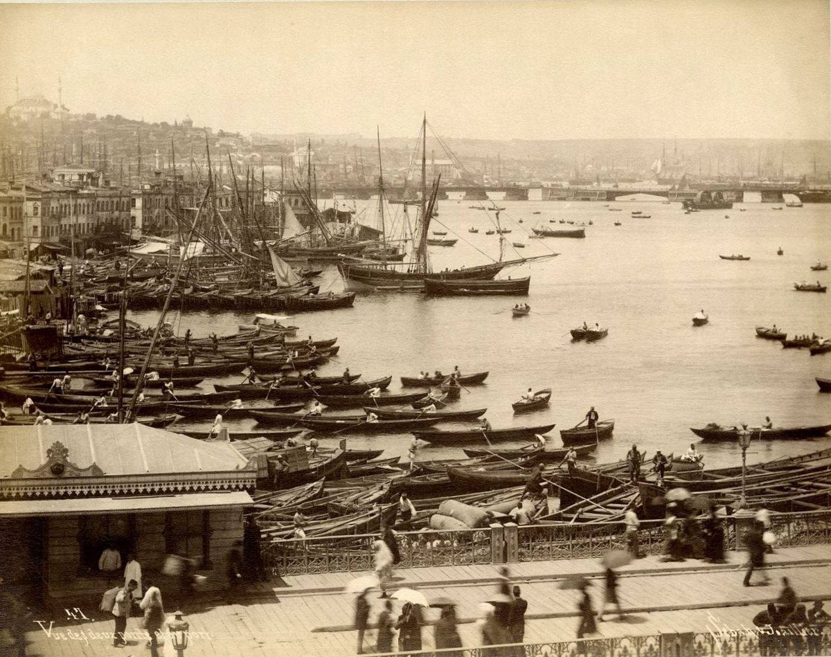 Galata Bridge (&amp; Yemiş İskelesi), İstanbul, 1890s

Photo by Sébah and Joaillier
from (NİF)NOSTALJİK İSTANBUL FOTOĞRAFLARI