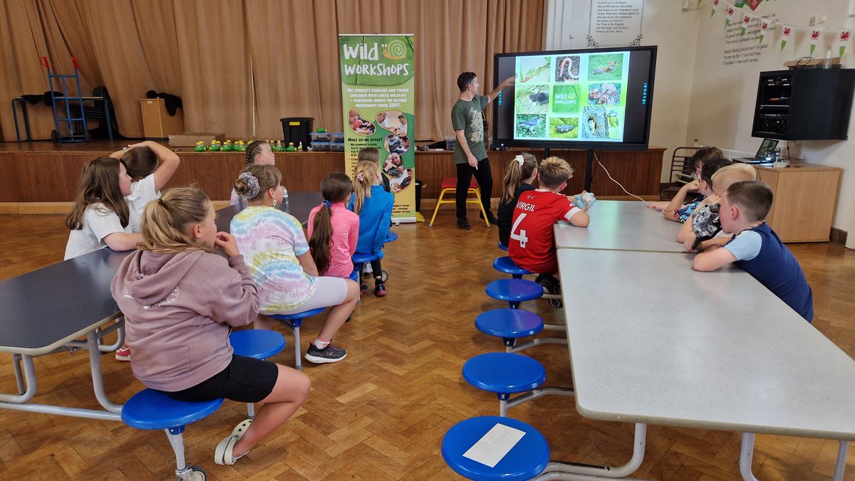 YsgolPenmorfa's tweet image. A busy first day at this year's @foodandfunwales programme!
We had a brilliant workshop from Wild Workshops, learning about and meeting some native UK Wildlife!
@WelshLGA #FoodandFunWales