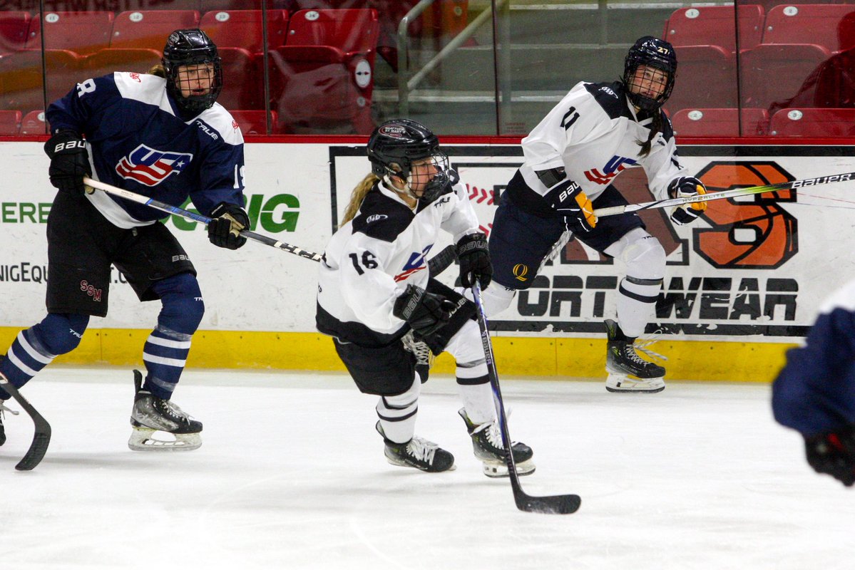 usahockey's tweet image. That’s a wrap on the Girls National U19 Training Camp, driven by @AAAClubAlliance! Team Navy closed out camp in style with a 9-4 win over Team White in the final game.
All #USAHPDC scores and schedules: teamusa.usahockey.com/2025playerdeve…