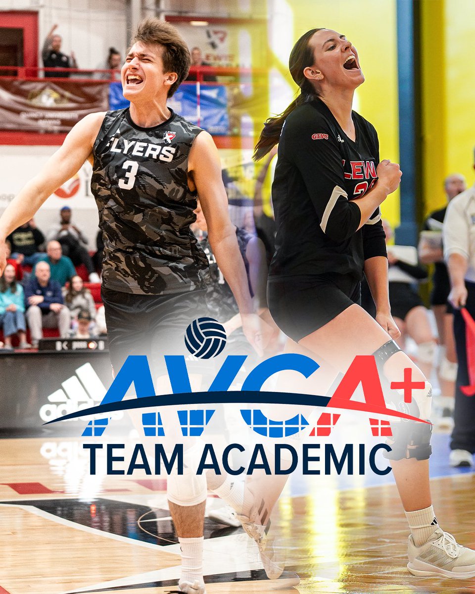 The Lewis men's and women's volleyball teams earned the 2025 AVCA Academic Team Award. It is the 16th straight year the women's team has received the award. 
lewisflyers.com/news/2025/7/21…