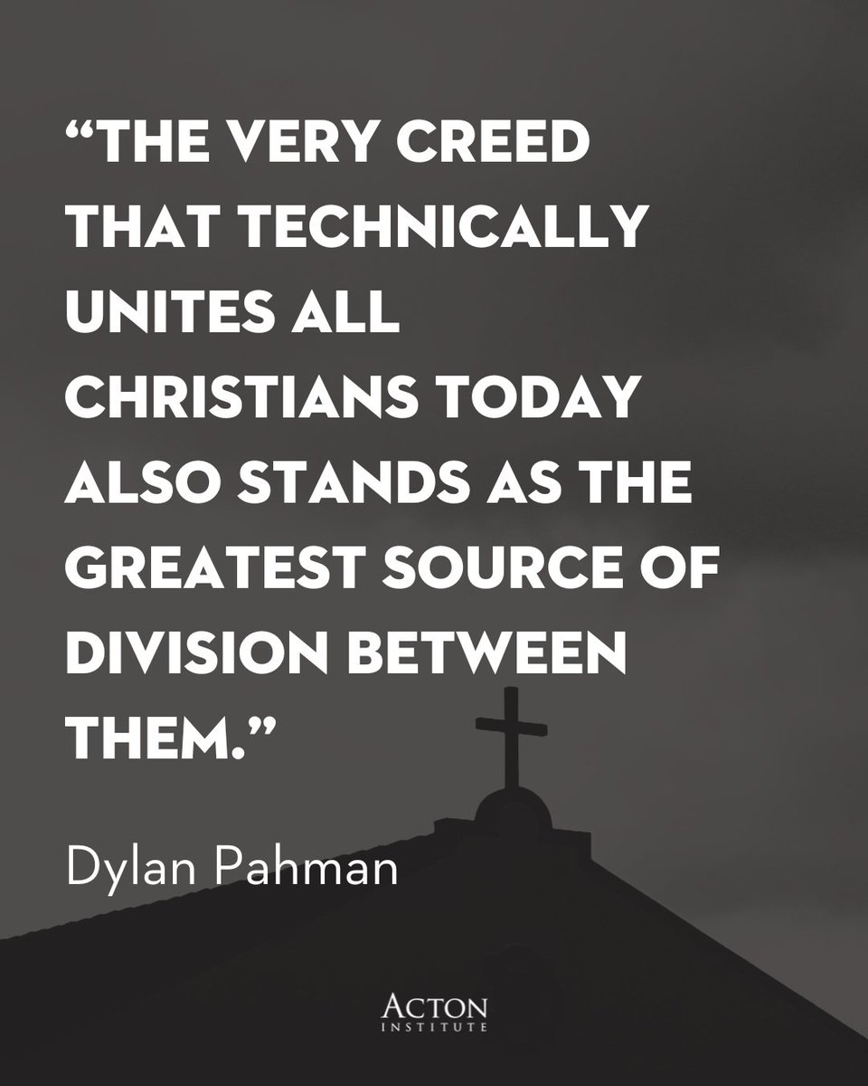 ActonInstitute's tweet image. Unity isn’t cheap.
Doctrine isn’t optional.
Sometimes the tension is the point.