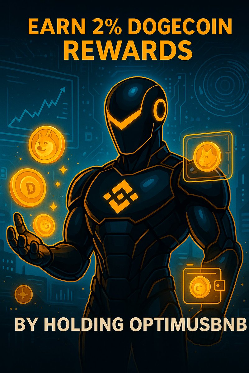 OptimusBNB (@optimusbnb) on Twitter photo <a href="/dogeofficialceo/">Sir Doge of the Coin ⚔️</a> 💥 FACT: Holding 100 $OPTIMUSBNB earns you 2% in Dogecoin rewards.
Built different. Rewarded better. 🐶💛 <a href="/dogeofficialceo/">Sir Doge of the Coin ⚔️</a> 💥 FACT: Holding 100 $OPTIMUSBNB earns you 2% in Dogecoin rewards.
Built different. Rewarded better. 🐶💛