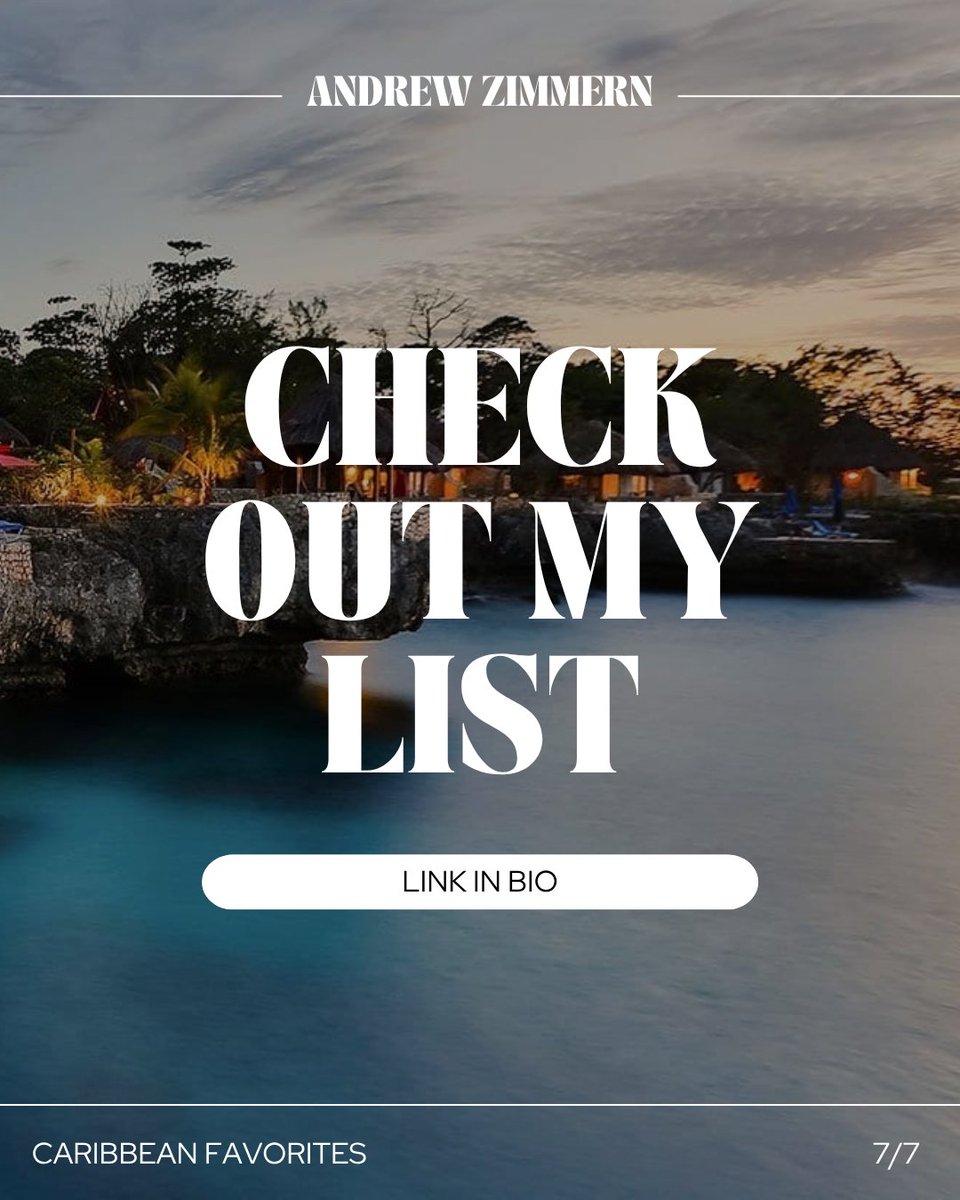 andrewzimmern's tweet image. Please do not go the Caribbean until you read this…
If you want to escape winter properly — not with a space heater, a canned rum cocktail and a room at a Red Roof Inn in North Dakota — you go to the Caribbean.
And I have a list of some of my best places to stay, eat, drink,…