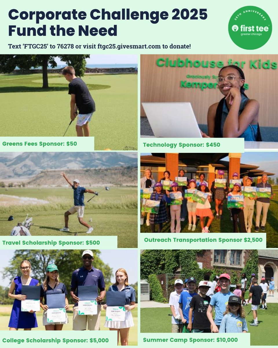 Last chance! Bidding ends TONIGHT at
7:30pm CT!
Don't miss your shot at exclusive golf experiences, premium dining packages, sports tickets &amp; more.
Text 'FTGC25' to 76278 to sign up and place your bids now!