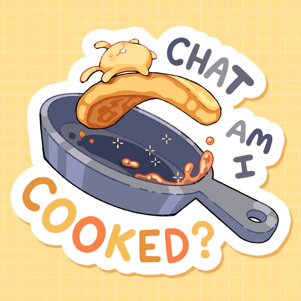 ginsays's tweet image. chat am i cooked??? 🍳