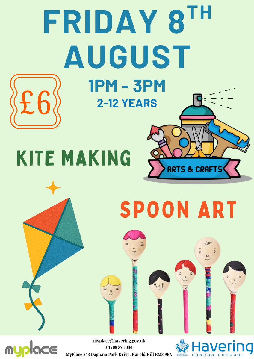 Summer Fun @ MyPlace

Check out our exciting Summer Holiday activities running throughout the 6-week holidays!

From creative crafts to expressive dances, there’s something for everyone!

Pre-payment and pre-booking required
Details on flyers 👇
#summerfun