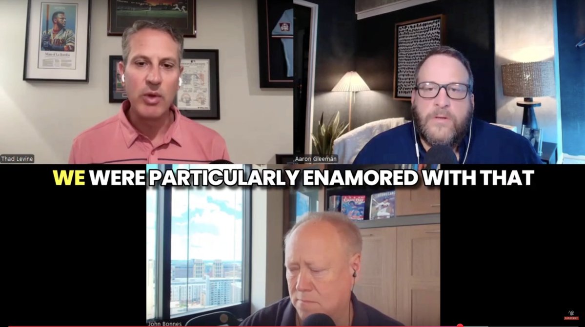 AaronGleeman's tweet image. Nelson Cruz for Joe Ryan is one of the best deadline trades in #MNTwins history.
Thad Levine, the GM at the time, tells us how the trade went down, why the Twins targeted Ryan from the Rays' system, and the "toss in" that nearly blew up the deal.
Watch: youtube.com/watch?v=s1WA7Q…