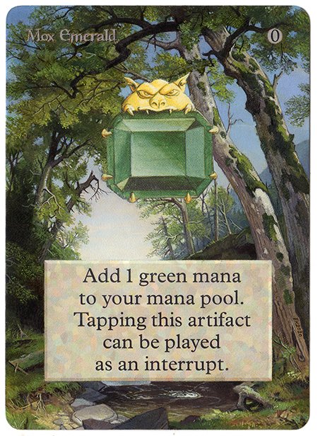 klug_alters's tweet image. Mox Emerald painted after Asher Brown Durand's 1859 painting 'The Catskills'.