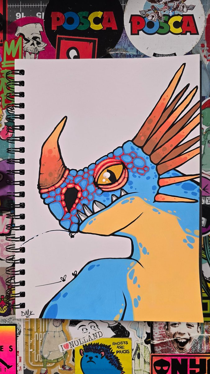 thekorpacademy's tweet image. How to draw Stormfly from How To Train Your Dragon.
#posca #drawingtutorial #httyd