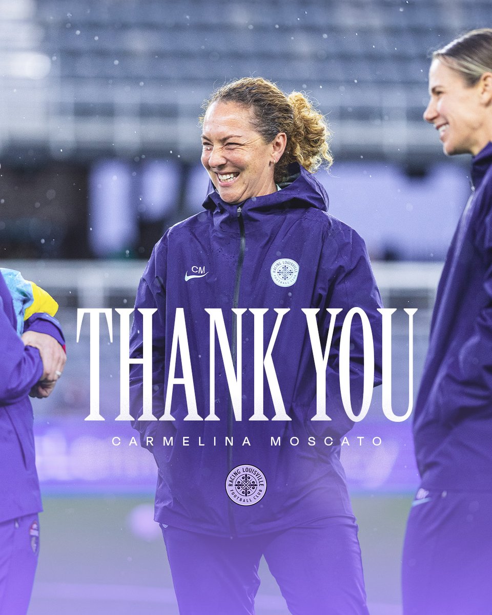 Assistant Coach Carmelina Moscato has departed #RacingLou to take on a new role as head coach of Saudi Arabia’s Al-Qadsiah.

Sending lots of love across the world 🥹 Thanks for everything, Carm! 💜

👉 tinyurl.com/5py825es