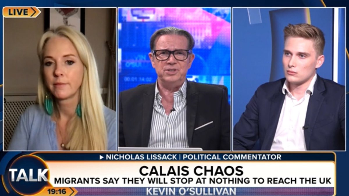 NicholasLissack's tweet image. Absolute pleasure joining @TalkTV to discuss my trip to the Calais migrant camps with the brilliant @TVKev and @IsabelOakeshott.
We covered everything from drone footage and hostile police to armed smugglers and free boat crossings for migrants.
Well worth a watch!