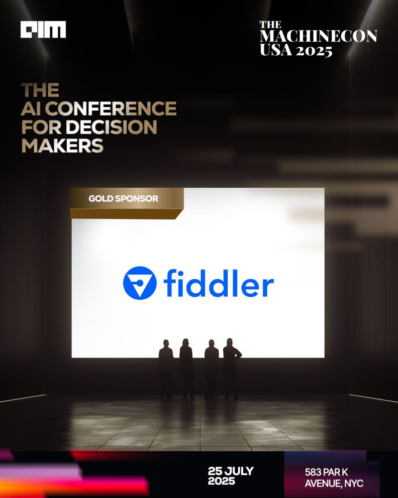 fiddler_ai's tweet image. 📅 Fiddler AI is heading to MachineCon on July 25 in New York!
Don’t miss Wil Pong’s talk on “Agentic Observability: Making AI Agents Debuggable, Trustworthy, and Scalable.
Swing by our booth to chat about how enterprises are using Fiddler’s AI Observability and Security…