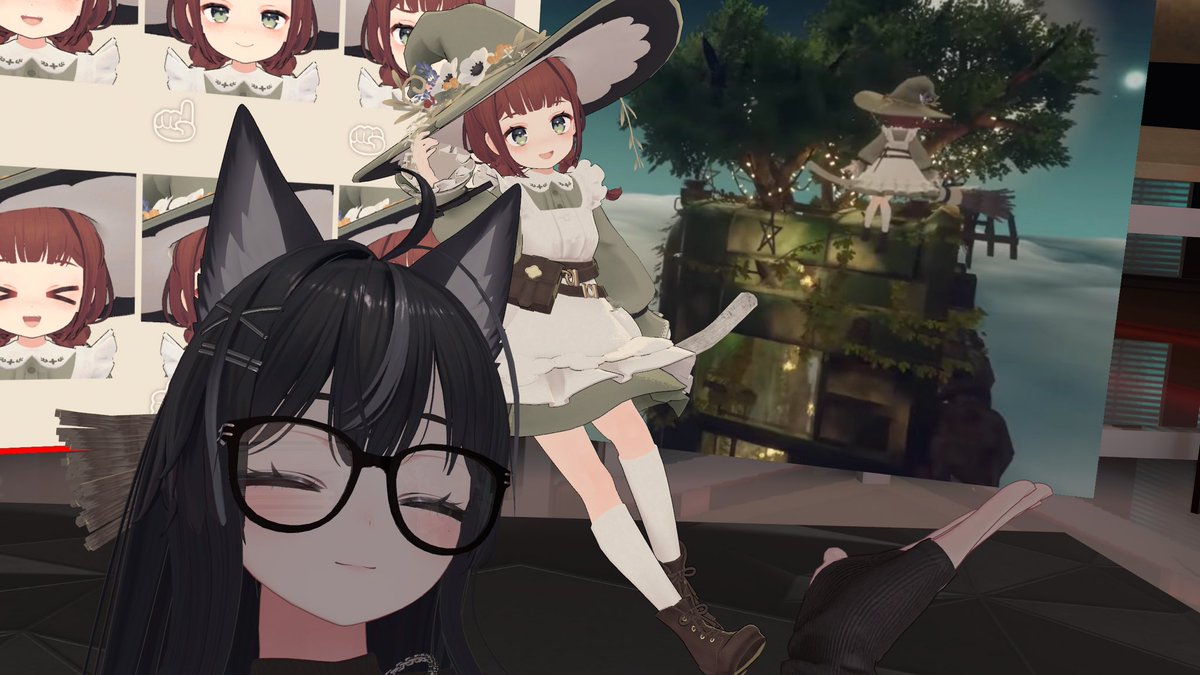 chowchow0704's tweet image. Saw this witch avi using my world for recording✨！
So cutee