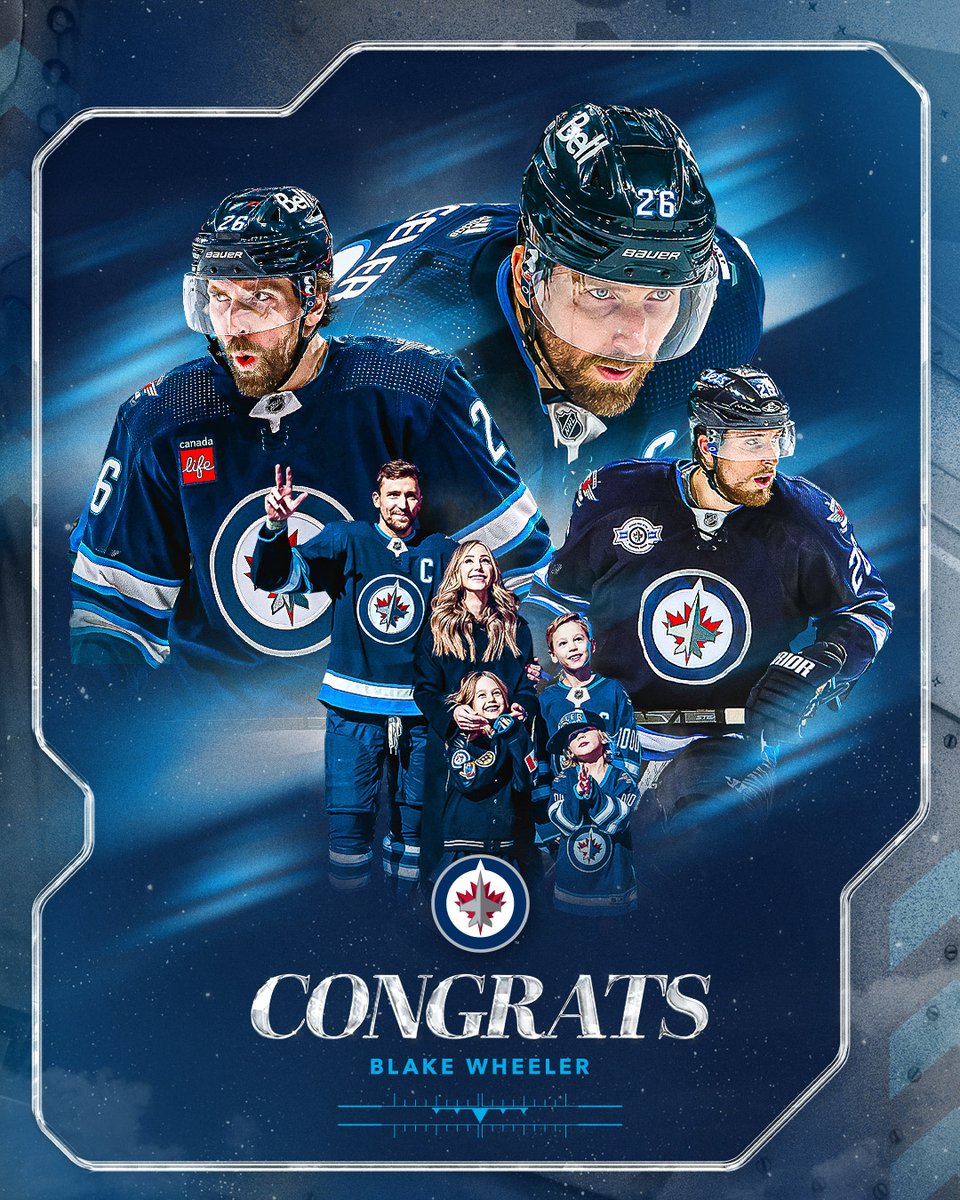 NHLJets's tweet image. Wheels, thank you for your commitment and dedication to our team, city, and province.
You spent the prime years of your career playing here in Winnipeg, and believed our team was capable of greatness every time you put the jersey on.
Your work ethic was unmatched, and you…
