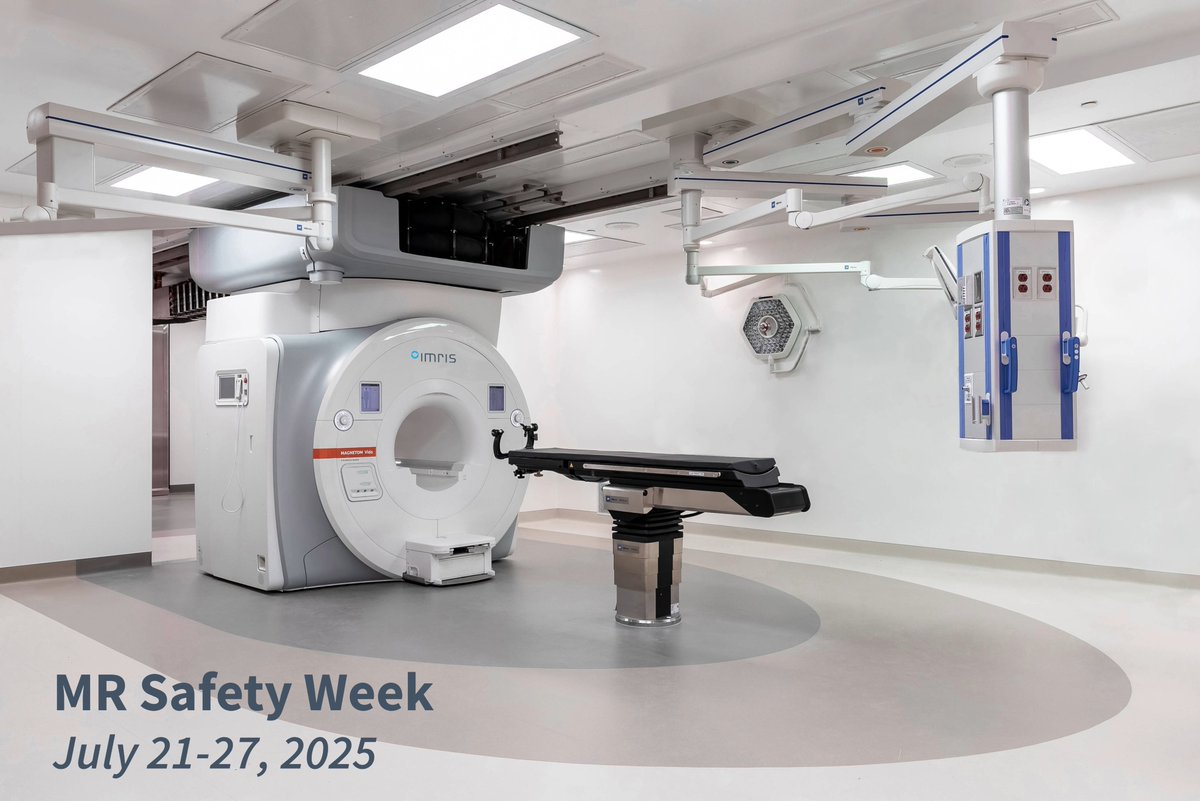 Each year, the final week of July is dedicated to MR Safety Week, to encourage the sharing of resources &amp; best practices to support MRI safety &amp; patient care. We'd like to thank our IMRIS Clinical Applications Specialists &amp; all MR Techs for keeping patients &amp; clinicians safe.