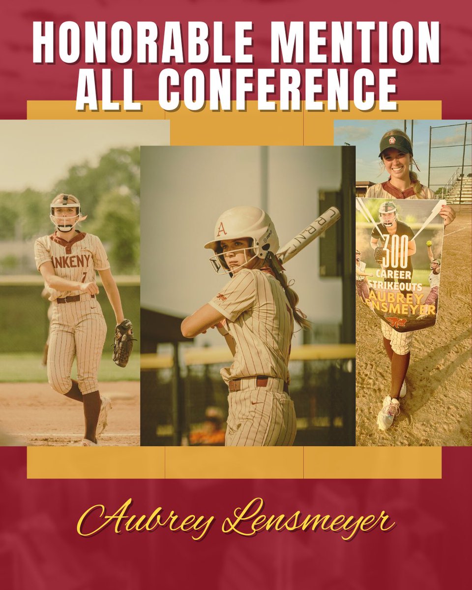 Congrats to Aubrey Lensmeyer on earning Honorable Mention CIML All-Conference recognition!