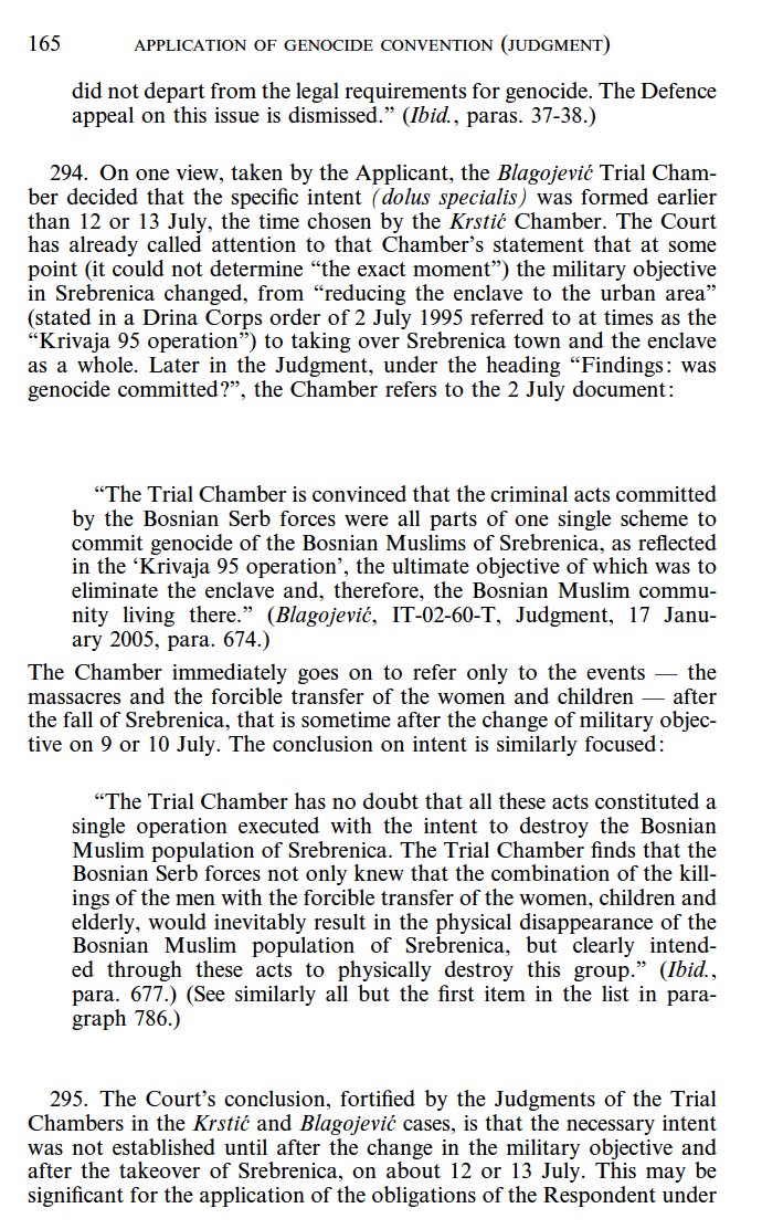 Incisive comments.

Omer argues that Israel intends to destroy the Palestinians of Gaza—as a substantial part of the Palestinian group as a whole—through a combination of killing and displacement.

This is how the ICTY and ICJ analyzed the genocide at Srebrenica.