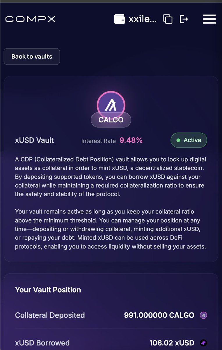 Compxlabs's tweet image. $xUSD vaults are getting a makeover!
We're nearly finished with the site wide UI update, we think your going to like it!