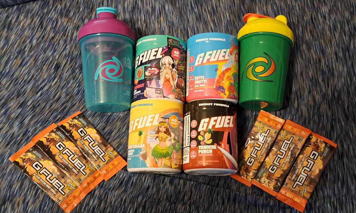 Drkscorpion77's tweet image. Always a good day when a @GFuelEnergy BOGO arrives! Even better when they add free shakers and samples into the order as well 😃 #GFUEL #GSQUAD
gfuel.com/DRKSCORPION77