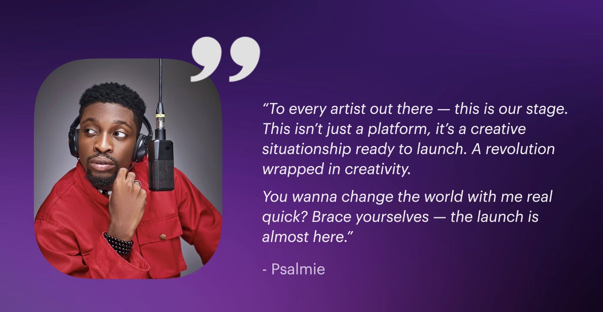 deplaydotfun's tweet photo. Just like Airbnb is built around hosts dePlay is built around musicians.

As Nike honors athletes we honor artists.

Because without them there’s no game. Their voice is what shapes our direction. They move culture forward. We’re just here to help. 

Nothing to add we can only join in on every word said👇 
'Brace yourselves the launch is almost here.'