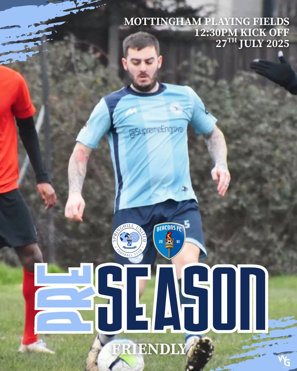 SpringhillBlues's tweet image. Preseason game no2
Springhill Blues Vs @beacons_fc
12.30KO
Mottingham Playing Fields
#Preseason #SundayFootball
@WESFA_Football