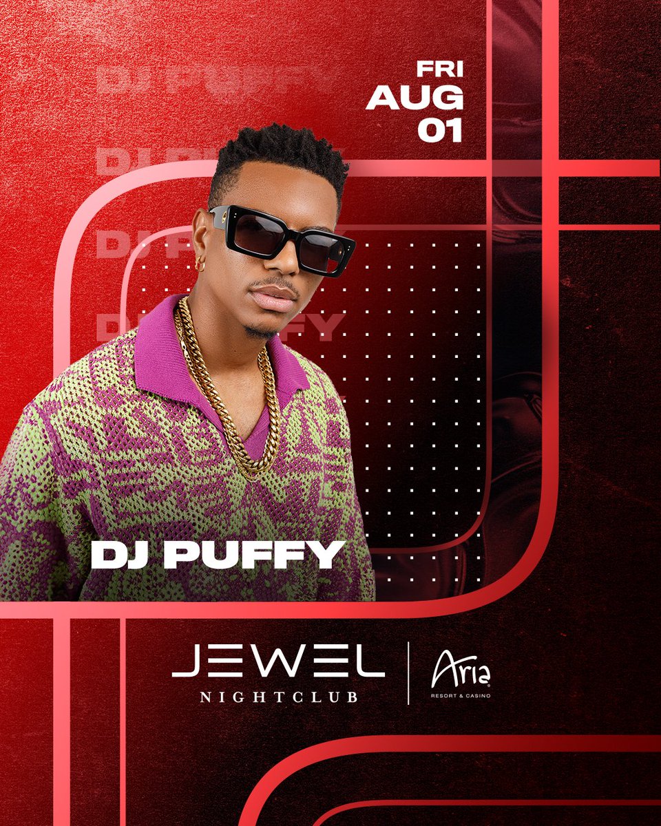 DEEJAYPUFFY's tweet image. Back in Las Vegas next month! Kicking off August at Jewel Nightclub 🚨