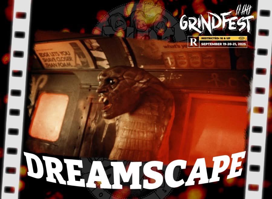 DirtInTheGate's tweet image. We’re kick starting our 3-day genre event with the classic and criminally underrated 1984 sci-fi fantasy horror feature, DREAMSCAPE. Released the same year as A NIGHTMARE ON ELM STREET, this almost forgotten classic is often overshadowed by Wes Craven’s huge box office success.