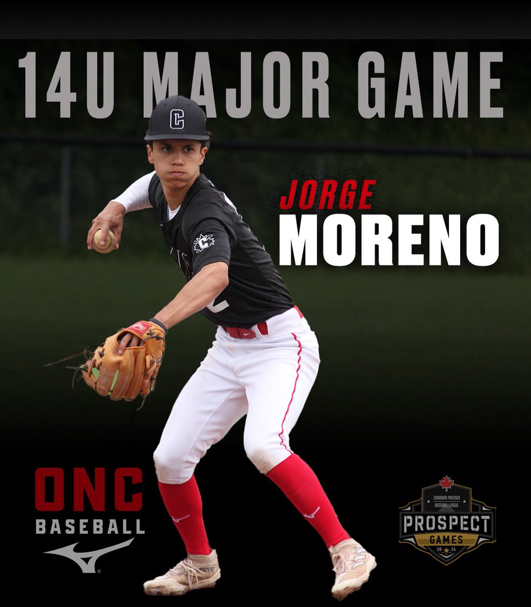Congrats to ONC SS Jorge Moreno on being selected to the CPBL Prospects Game.