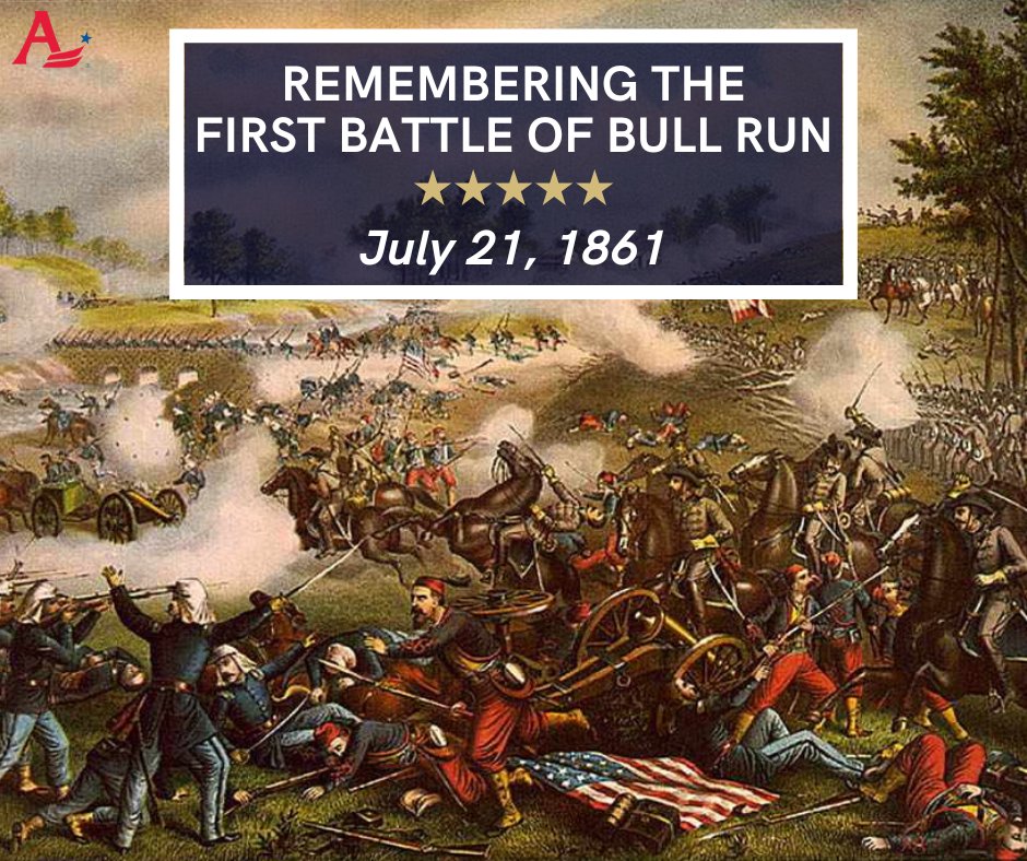 AMACforAmerica's tweet image. On this day in American history... the first major land battle of the American Civil War took place.