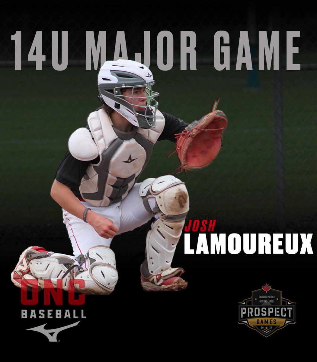 Congrats to ONC Catcher Josh Lamoureux on being selected for the <a href="/CPBLeague/">CPBL</a> prospects game